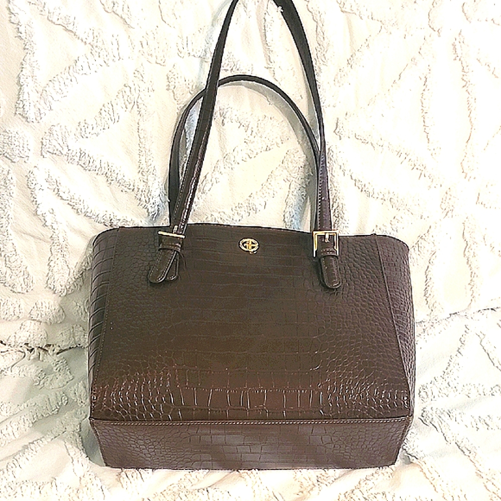 Giani Bernini Brown Leather Tote Bag